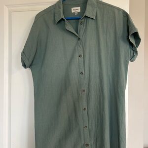 Rhythm Green Casual linen dress